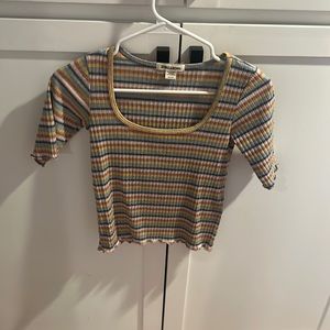 Billabong striped short sleeved top